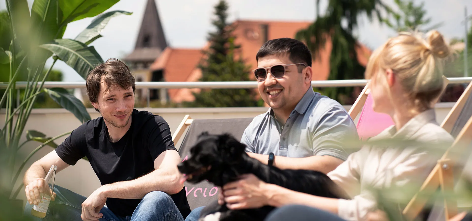 Gemeinsame Pause im Team