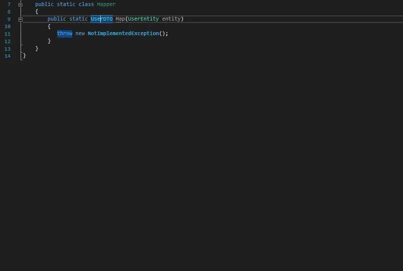 Animation zum Mapping Generator als Alternative zu AutoMapper